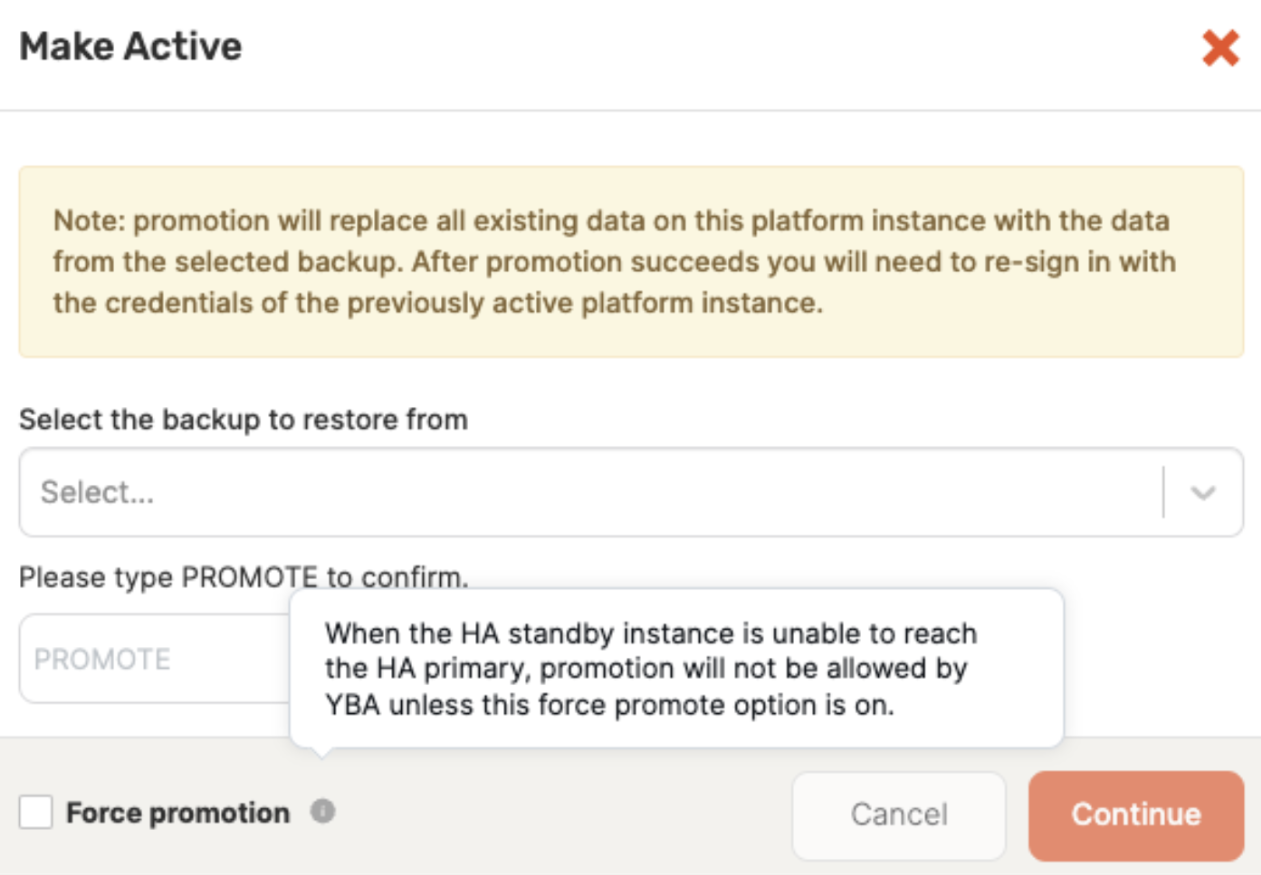 Force promotion Force promotion